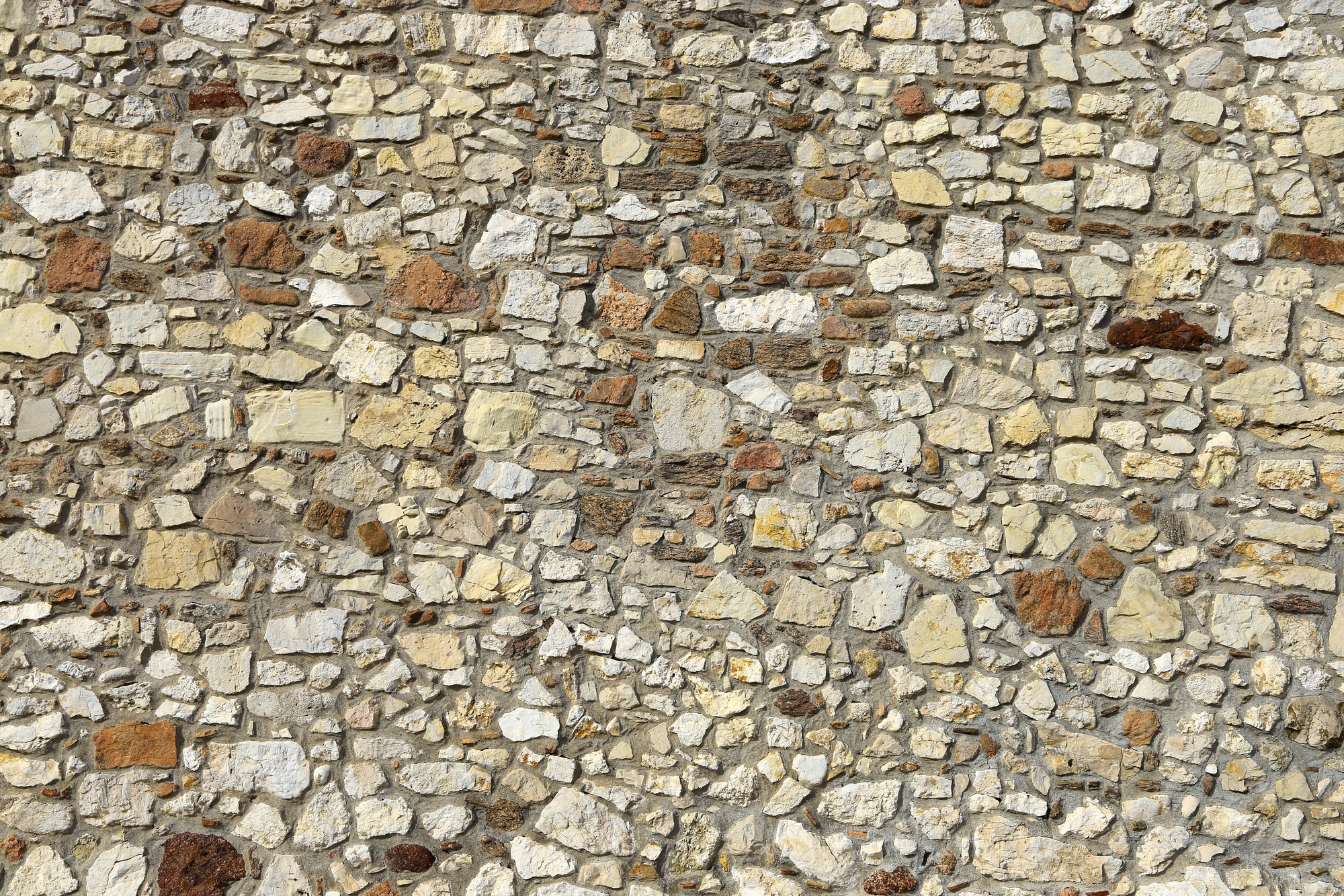 Wall texture of various stones